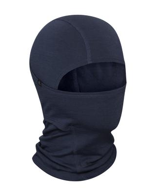 Danish Endurance Merino Wool Lightweight and Dark Size Balaclava, Multifunctional, Navy, S/M