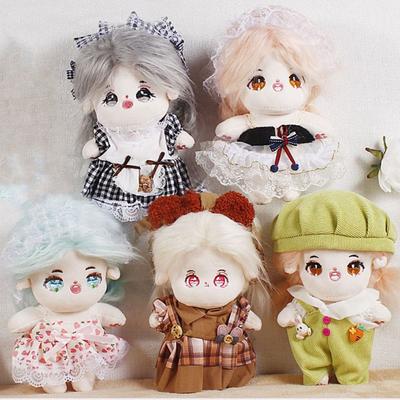 With Beret Headband Accessories Princess Dress Plush Dolls Clothes 20cm Cotton Doll/EXO Idol Dolls