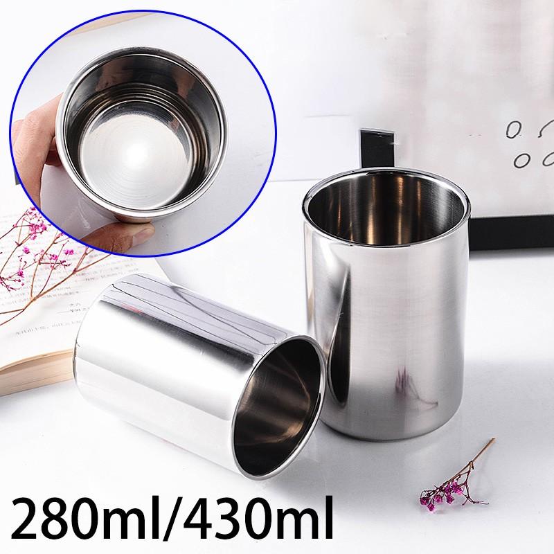 Trinkgeschirr Tasse Doppel wand Hause Küche Esszimmer Versorgung 1pc Edelstahl