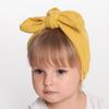 Toddler Head Wrap Winter  Elastic Knotted Rabbit Ear Baby Hat Cotton Headwear Caps