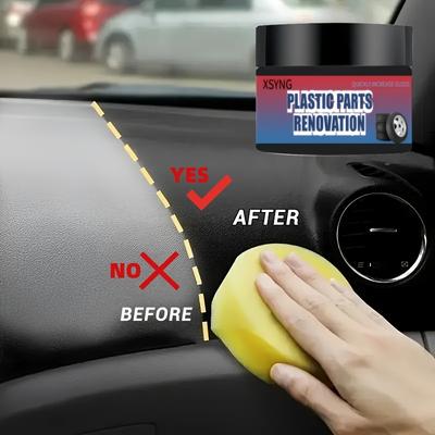 Suitable for Various Colors of Car Interiors and Tire Care, Long-lasting Care Repair Wax, Plastic Parts Repair Rubber Strip Repair, and Scratch Repair