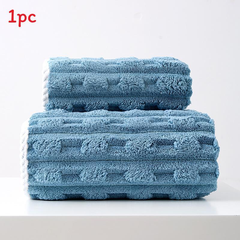 Microfiber Face Towel With Thick Coral Fleece For Soft Absorption And Home Use