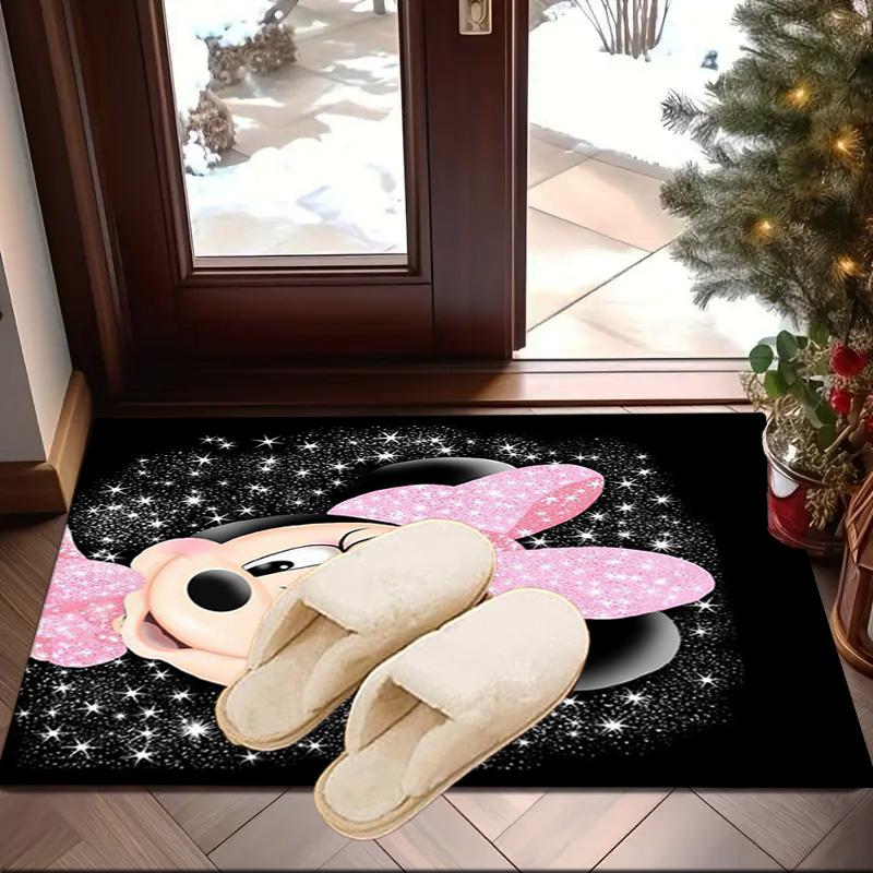 Pink Mouse Artwork Printed Area Rug for Office, Chair Rug, Decorative Carpet Floor Mat, Large Size Fan gifts Christmas gifts