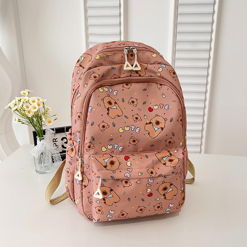 Fashion backpack new lightweight small rise high capacity backpack cute graffiti texture backpack