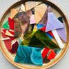100g/Lot Mosaic Tiles Stained Glass Mosaic DIY Handmade Coaster Mosaic Puzzle Making Art Wall Decoration Supplies Color arte