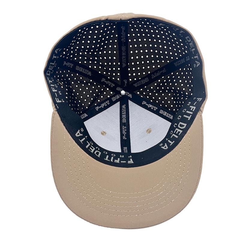 Hip Hop Full Seal Hat Summer Outdoor Visor Stretch Solid Color Cap Mesh Breathable Flat Brim Hat