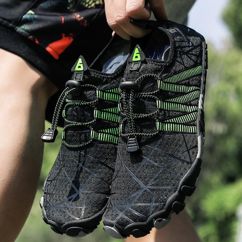 Herren Strandschuhe Leicht Schnelltrocknend Wassersneaker Fünf Zehen Atmungsaktiv Surfen Schnorcheln Paar Bachlaufschuhe