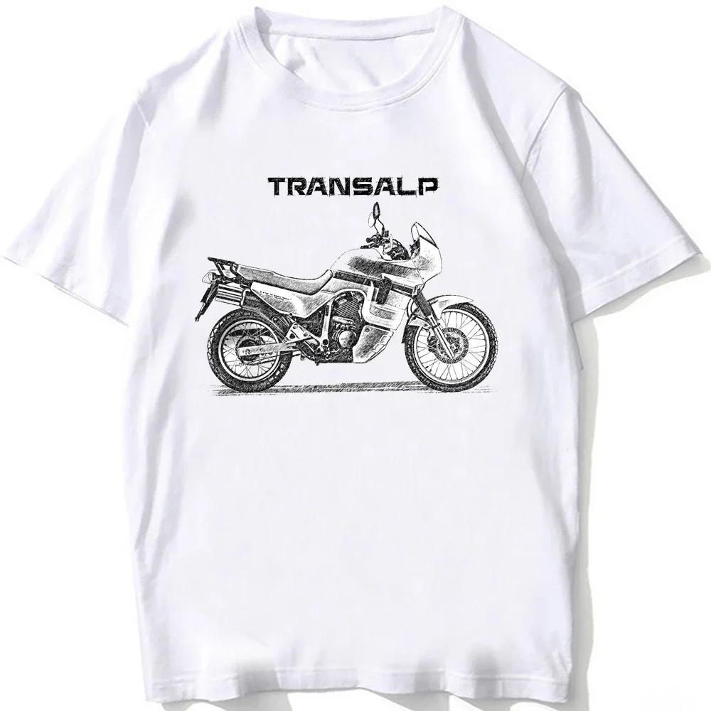 2025 GS Adventure Transalp XL750 Motocyklové jezdecké tričko Nové Léto Pánské Krátký rukáv Moto Sport Chlapecké Ležérní Bílá Trička Jezdecký Top