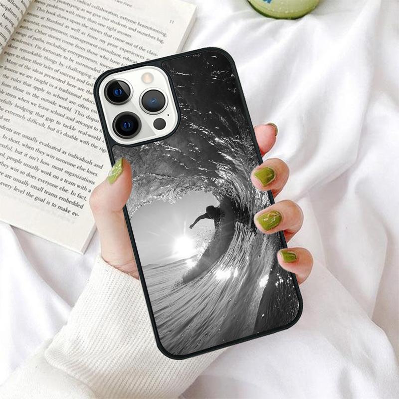Extreme Sports Surfing Phone Case for iPhone 17 Air 16 Coque 15 14 12 13 PLUS 11 PRO MAX Back Cover Fundas Shell