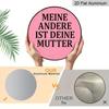 2D Flat German Retro Aluminum Wall Decorations in Various Sizes. A Humorous "My Other Half Is Your Mom" Slogan Makes for A Funny Gift for Friends