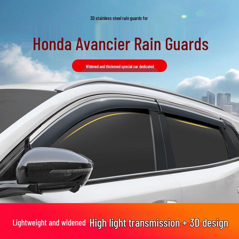 

Honda Avancier Window Rain Deflector Eyebrow Trim Electroplated chrome set of 4 pieces