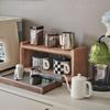 Solid Wood Multifunctional Cup Storage Rack for Kitchen & Dining Table