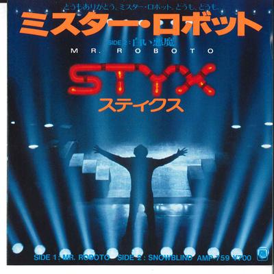 7-Zoll Schallplatte STYX - Mr. Roboter / Schneeblind AMP759 A&M 1983 Japan Rock Gebraucht