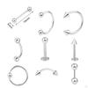 9 Pieces Belly Button Rings Dangle, Dangle with Long Bar Navel Piercing Body