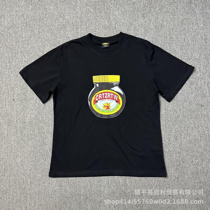 New High Street Corteiz Alcatraz Fun Letter Print Men's and Women's Casual Short Sleeve T-Shirt