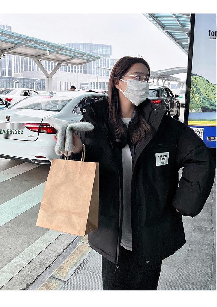 Thick Cotton Women's Korean-Style Winter Jacket - Loose, Trendy, Warm Short Coat for Petite Students