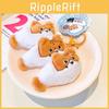 Charming Cartoon Cat And Fish Plush Keychain Perfect For Backpack Decoration
