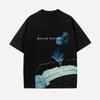 Design Merch Modă Primăvară-Vară 2026 pentru Cântăreața BILLIE EILISH - Tricou American Hip-Hop High Street pentru Bărbați și Femei 100% Bumbac