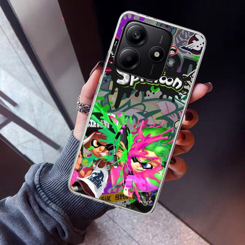 Game S-Splatoons Phone Case For Xiaomi Redmi Note 15 14 14S 13 12S 12 Pro Plus 11S 11 10S 10 4G Cover 11E 11T 5G Print Fundas Re