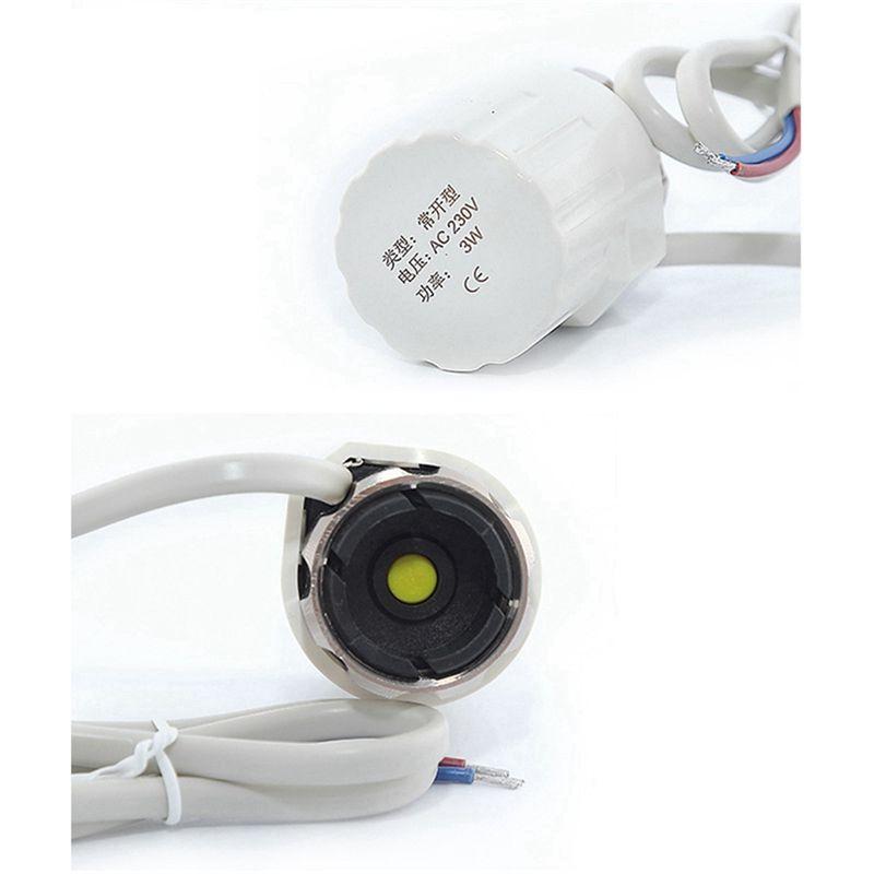 AEE4-230V Normally Open Actuator Driven Head, M30 X 1.5Mm Electric Floor Heating TRV Constant Temperature Radiator