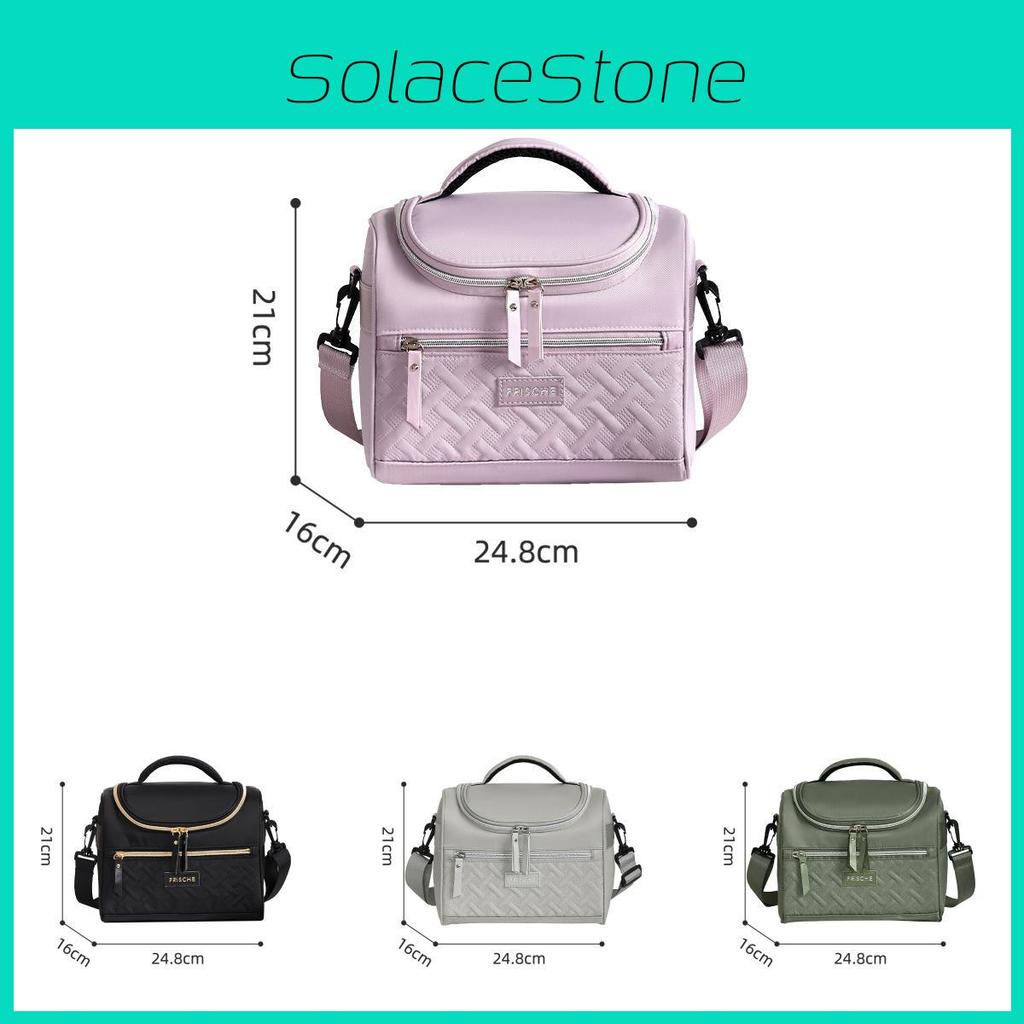 Modern Minimalist Lunch Bag With Insulated Polyester For Office Workers And Picnics