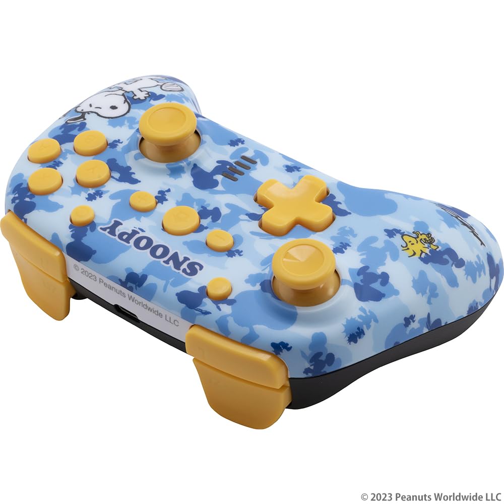 Snoopy Wireless Controller Camo Blue (for SWITCH/SWITCH OLED)