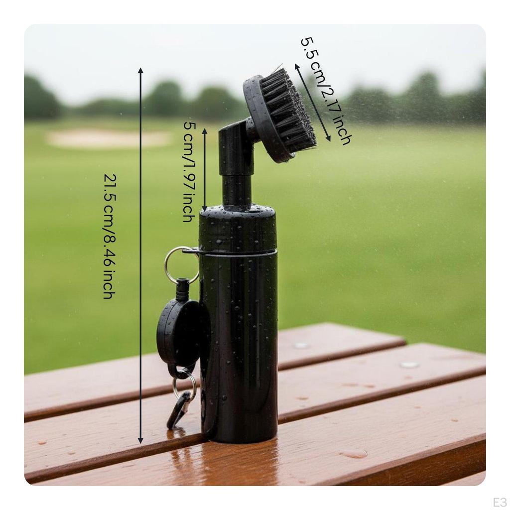 Golf Club Groove Cleaner Bristles Cleaning Brush LeakResistant Water Dispenser Bottle