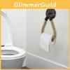 Toilet Rope Paper Holder Vintage Wall Mounted Toilet Roll Holder Hemp Metal Hook