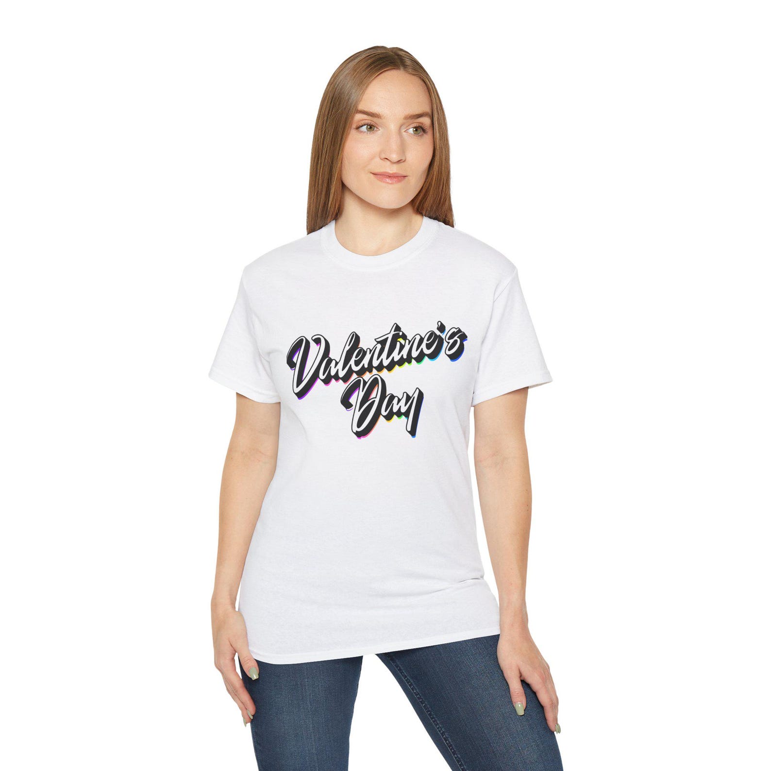 Valentine s Day T-Shirt: Unisex Love Heart Tee, Couples Apparel XL