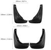4pcs Vehicle Fenders Splash Guards For 1993 1995 Year Models Heavy Duty Mud Flaps No Tools Needed