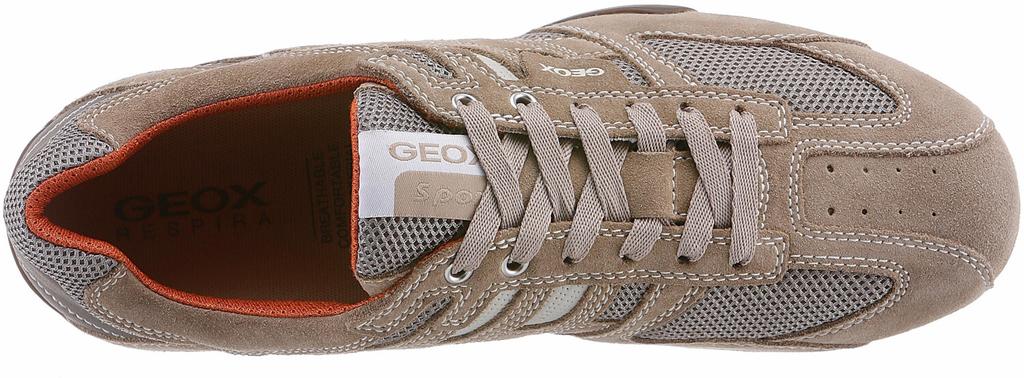 Geox U Snake L Sneakers (U4207L) Beige/dark Orange