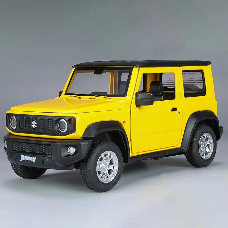 

1:24 Suzuki Jimny Cruiser LC80 Модель автомобиля Игрушка Литой сплав Открывающиеся двери Инерционный Звук Свет Модели транспортных средств Подарки для детей
