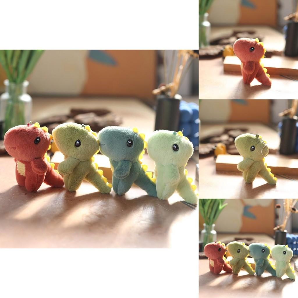 Super Soft Cute Plush Dinosaur Keychain T-rex Stuffed Animal Bag Accessory