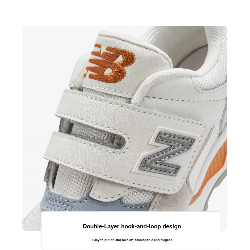 New Balance NB 530 Series Comfortable Versatile Low-Top Casual Shoes Kids sneaker White Gray PV530GC