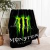 1pc Blanket - Monster Energy LOGO Print Design, Lightweight Blanket for Sofa, Bed- Soft &Warm, Gift for All Seasons