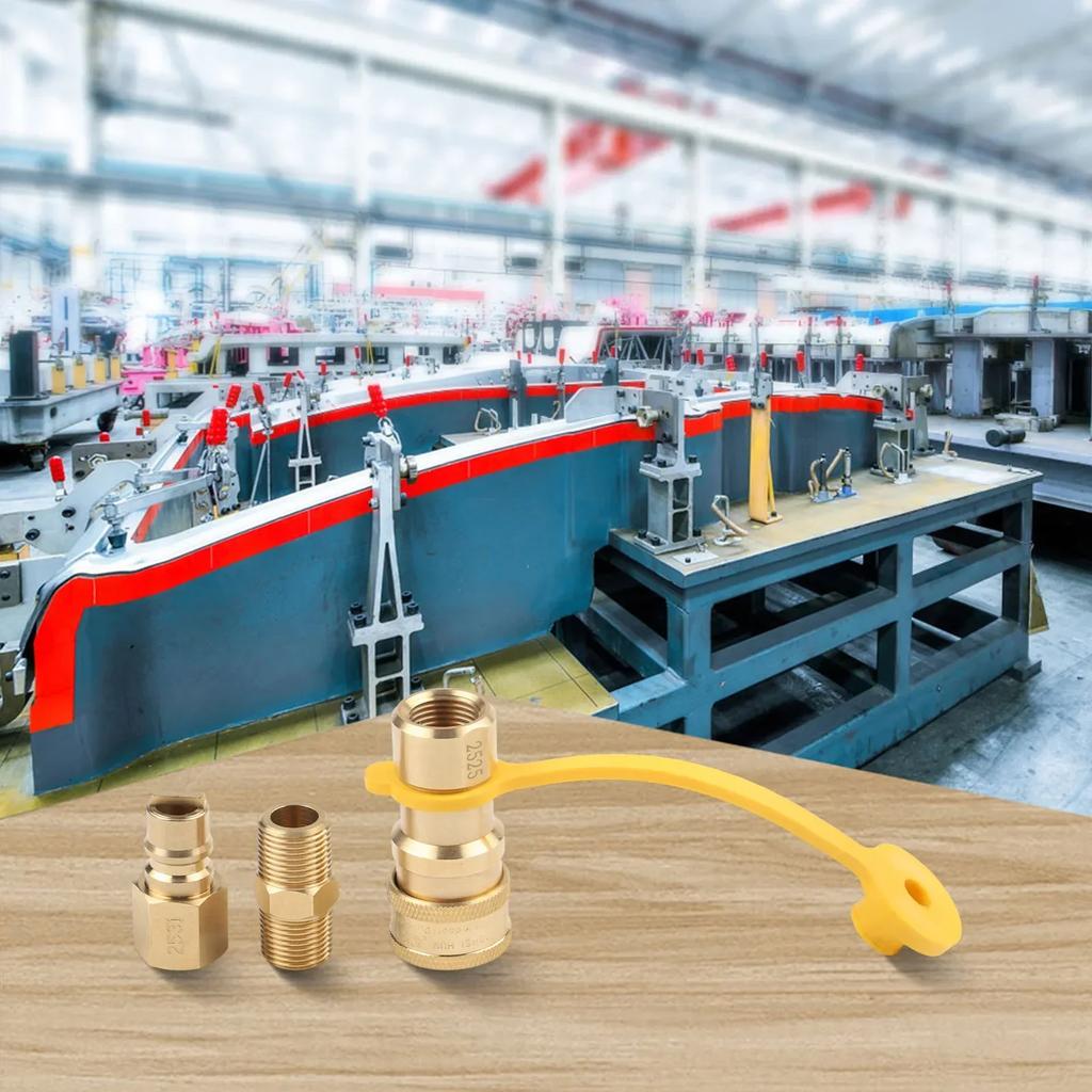 Teile Erdgas Schnellkupplung Propan Gas Ersatz Massives Messing Geeignet zum Grillen 3/8 Zoll Zubehör