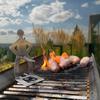 Creative Bbq Sausage Holder Tool Stainless Steel Grill Holder Portable Camping Backpack Rack Sausage Picnics Camping Equipmet