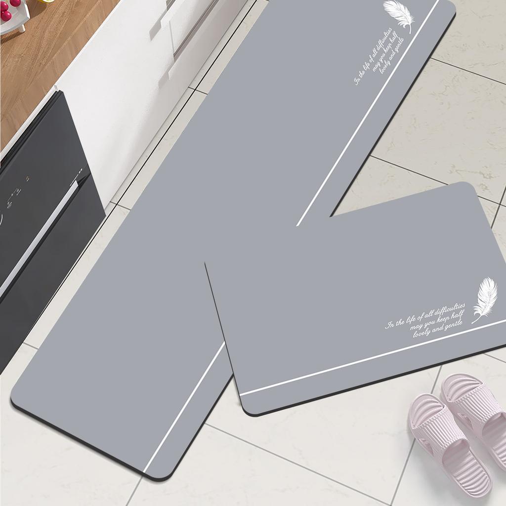Kitchen Floor Mat Waterproof Non Slip Long Area Kitchen Carpet Rug For Living Room Hallway Bathroom Doormat Washable