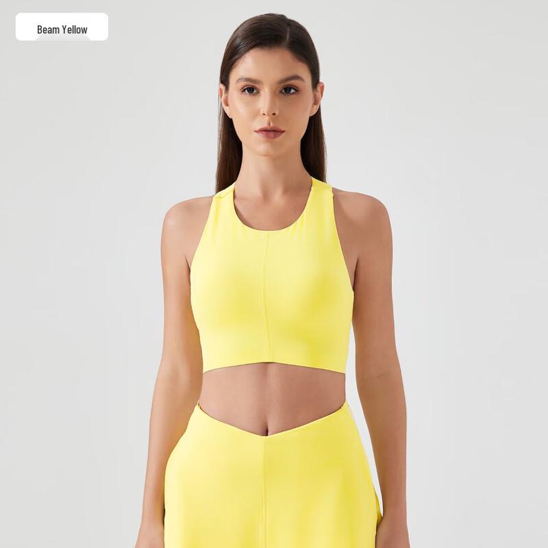 Спортивный бюстгальтер YIXI с защитой от ударов, на спине-борцовка, для йоги