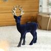 Christmas Elk Ornaments Christmas American Snow Deer Plastic Pendants Flocking Atmosphere Decoration Decorations