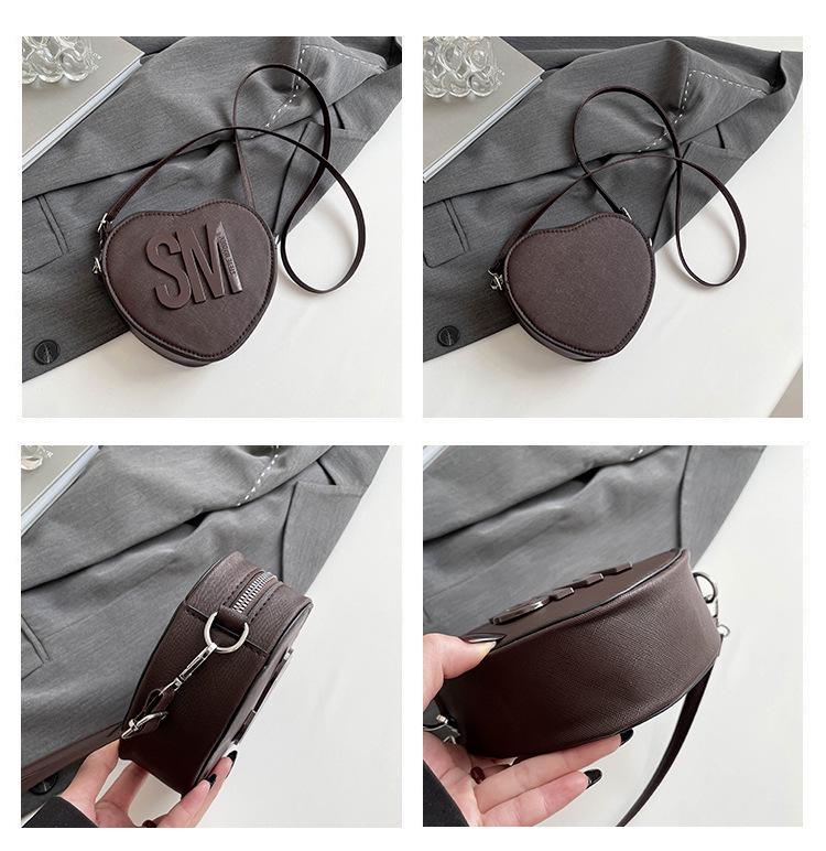 2025 Valentine's Day Popular Heart-Shaped Shoulder Bag for Women - European & American Fashion