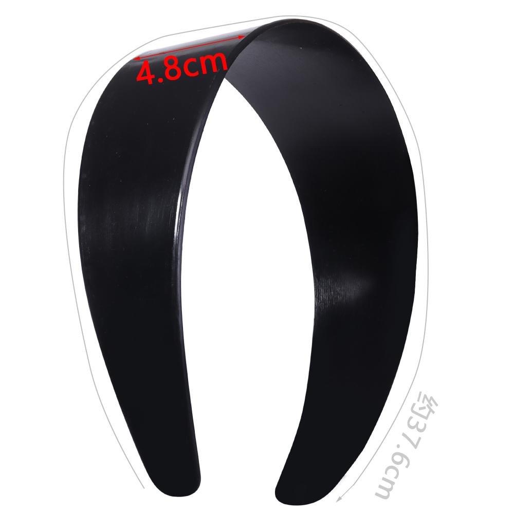 5pcs 1.8/2.8/3.8/4.8cm Wide Black Hairbands Simple Headbands Hair Bands For Women Girls DIY Handmade Hair Decoration Accessories