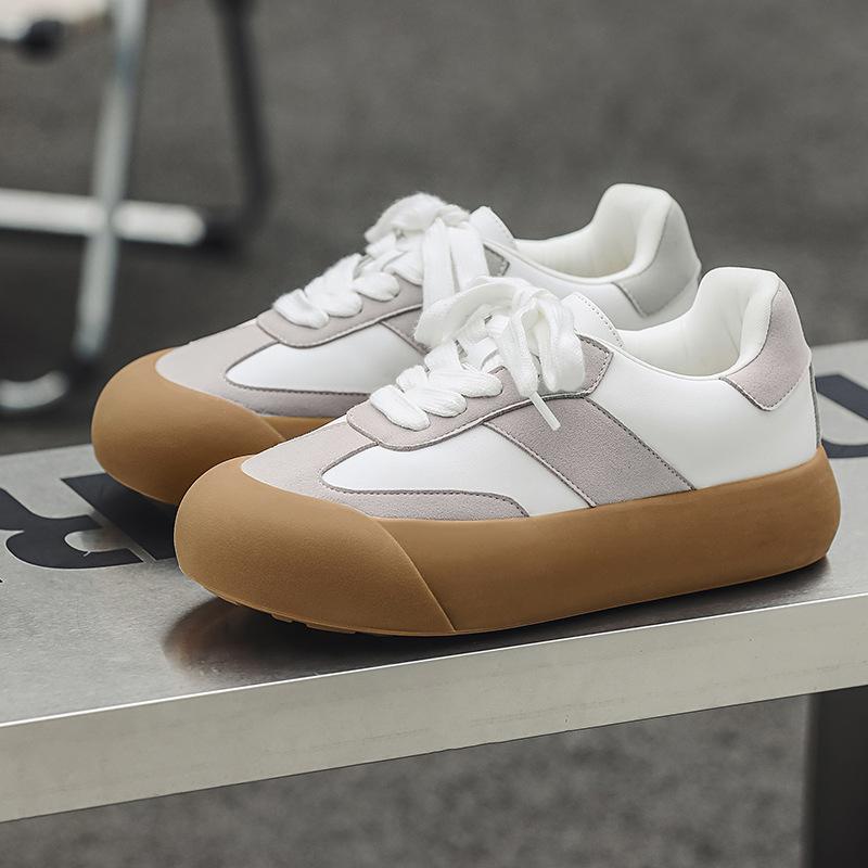 Ugly cute fluffy shoes original autumn new student platform casual retro moral training board shoes