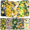 Summer Fresh Fruit Lemon Print Phone Case Cover for iPhone 17 16 15 14 13 12 11 Pro Max 17 Air Plus Shockproof Soft TPU Shell
