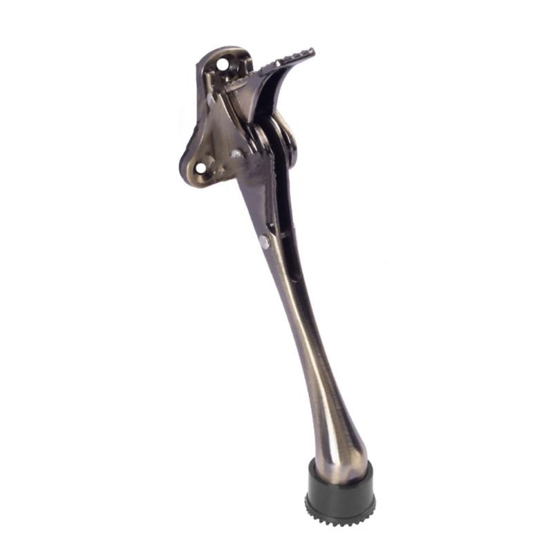 Metal Doorstop Heavy Duty Adjustable Kickdown Door Stop Door Holder with Nonslip Rubber Tip Easy to Set Down and Release
