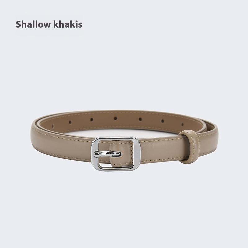 

Ремень женский из натуральной кожи двухслойный из коровьей кожи модный универсальный декоративный ремень 105cm