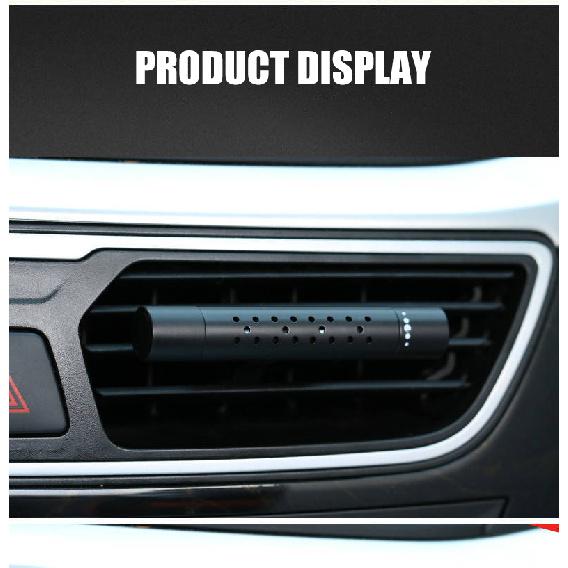 Car Fragrance Custom Vent Clip Cylindrical Essential Oil Car Diffuser Vent Clip with 5 Refill Sticks for Auto Office Kitchen Air Fresheners 2