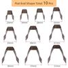 10pc Handmade Watch Strap Sharp Head Knife Mold, DIY Leather Belt Head & Hand Bag Shoulder Strap Round Tail Stamping Punch Mold