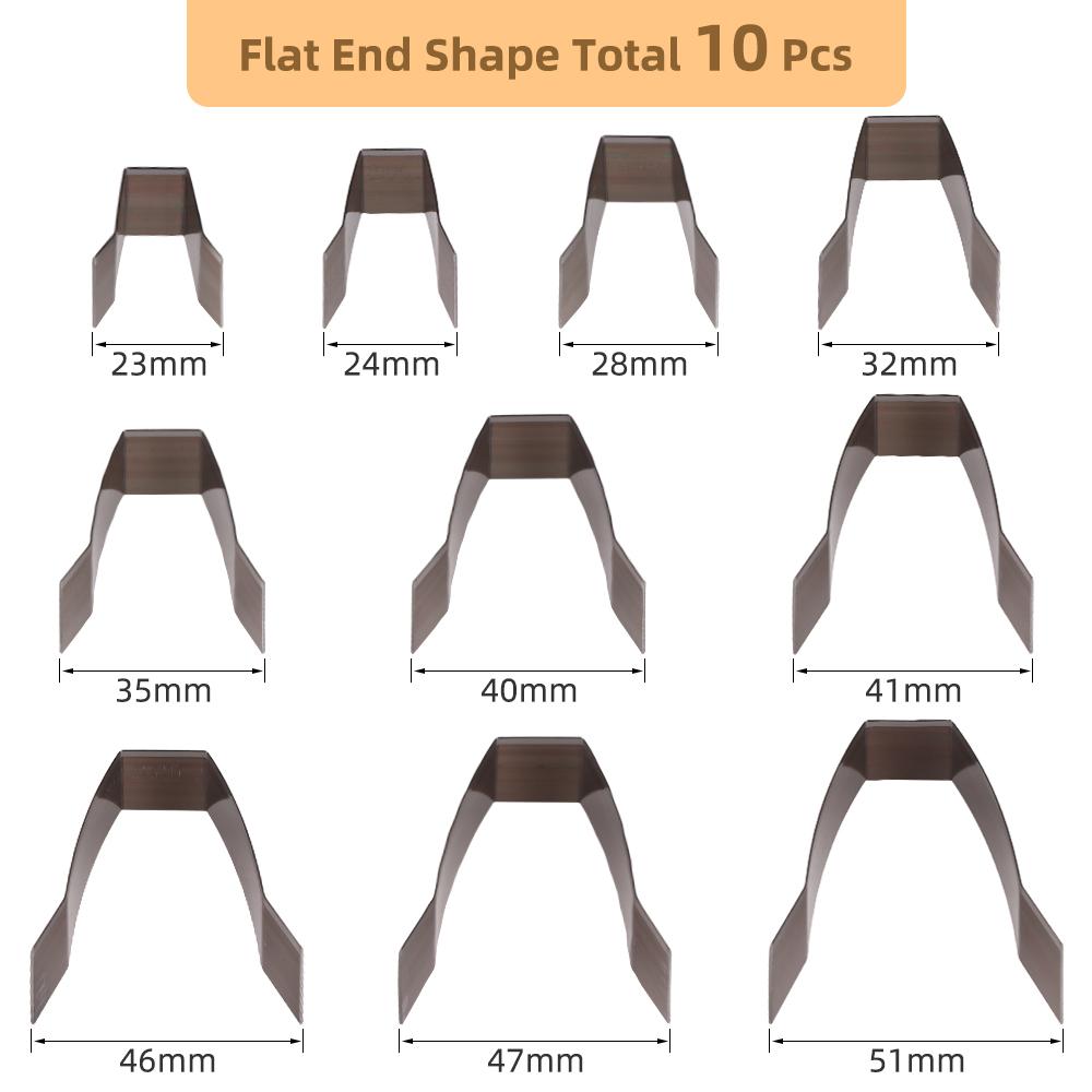 10pc Handmade Watch Strap Sharp Head Knife Mold, DIY Leather Belt Head & Hand Bag Shoulder Strap Round Tail Stamping Punch Mold