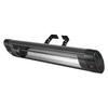 Infrared Heater 2500W Electric Space Heater 3 Heat Settings Black, Remote & Panel Control, 24 Hours Timer, Premium PP Material, Even Warmth for